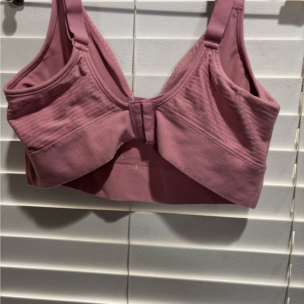 Bali Dusty Rose Ribbed Bralette - Light Support - Picture 4 of 5